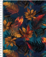 Viscose jersey digital stylez autumn leaves 5348