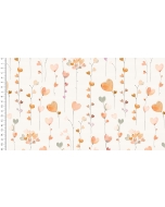 Waffle jersey digital toff heart balloons 5263