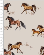 Poplin digital toff horses 6016