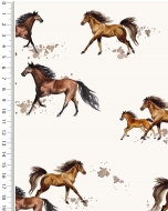 Poplin digital toff horses 6016