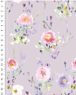 Poplin digital toff watercolour flower 6019